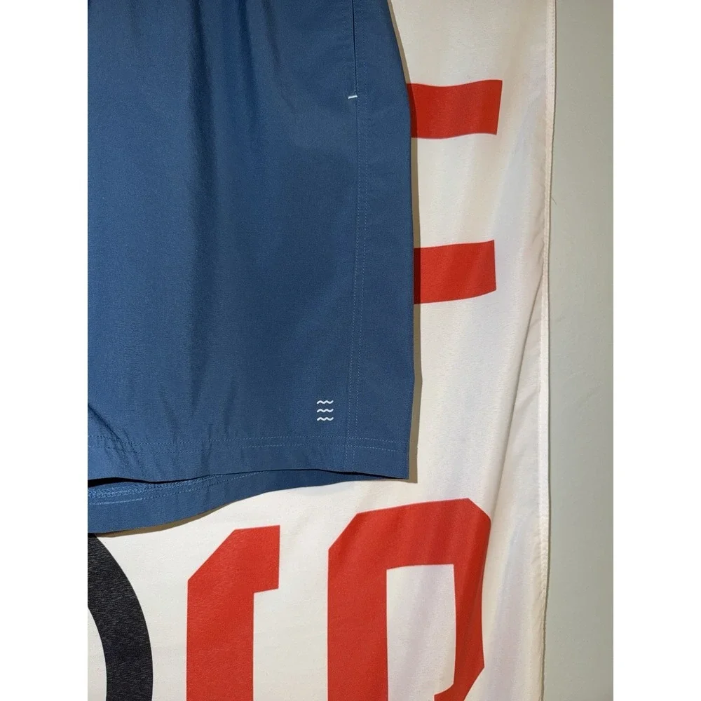 Free Fly Shorts Mens 2XL Drawstring Stretch Trunks Breeze Blue